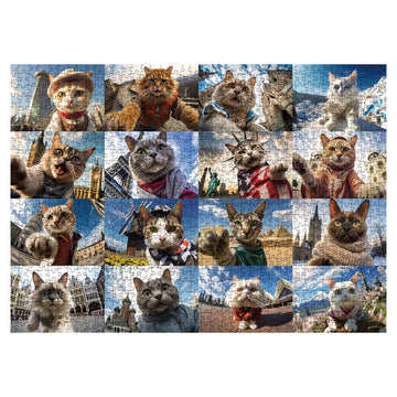 Meow Global Selfie Jigsaw Puzzle 1000 Piezas